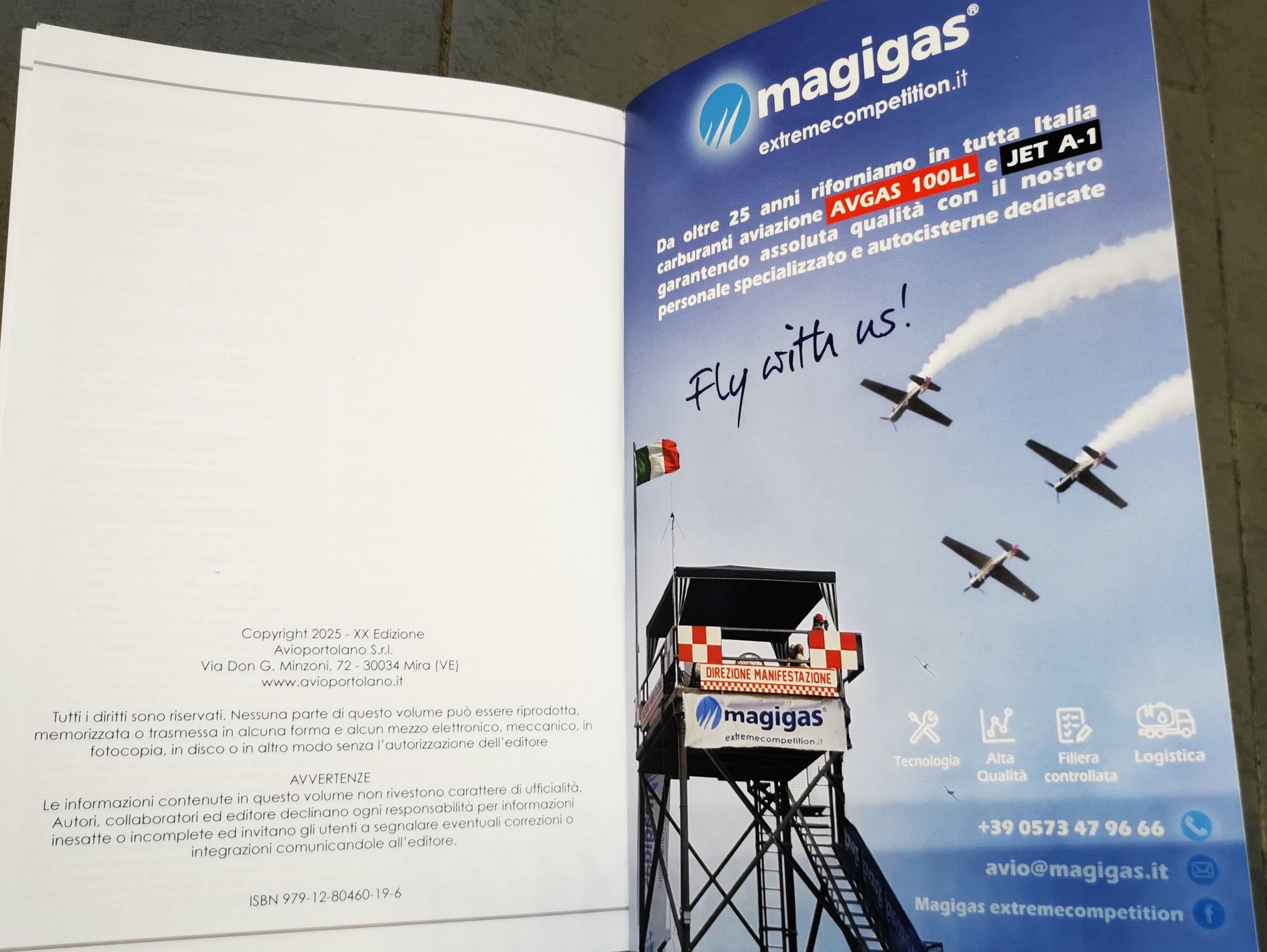 Magigas su Avioportolano